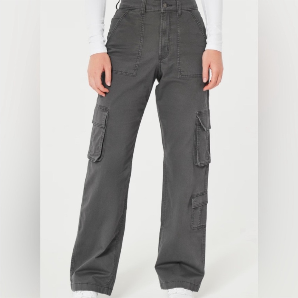 Hollister Gray Cargo Pants